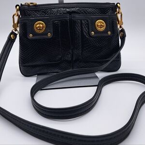 Marc by Marc Jacobs Python Embossed Leather Totally Turnlock Percy Crossbody
